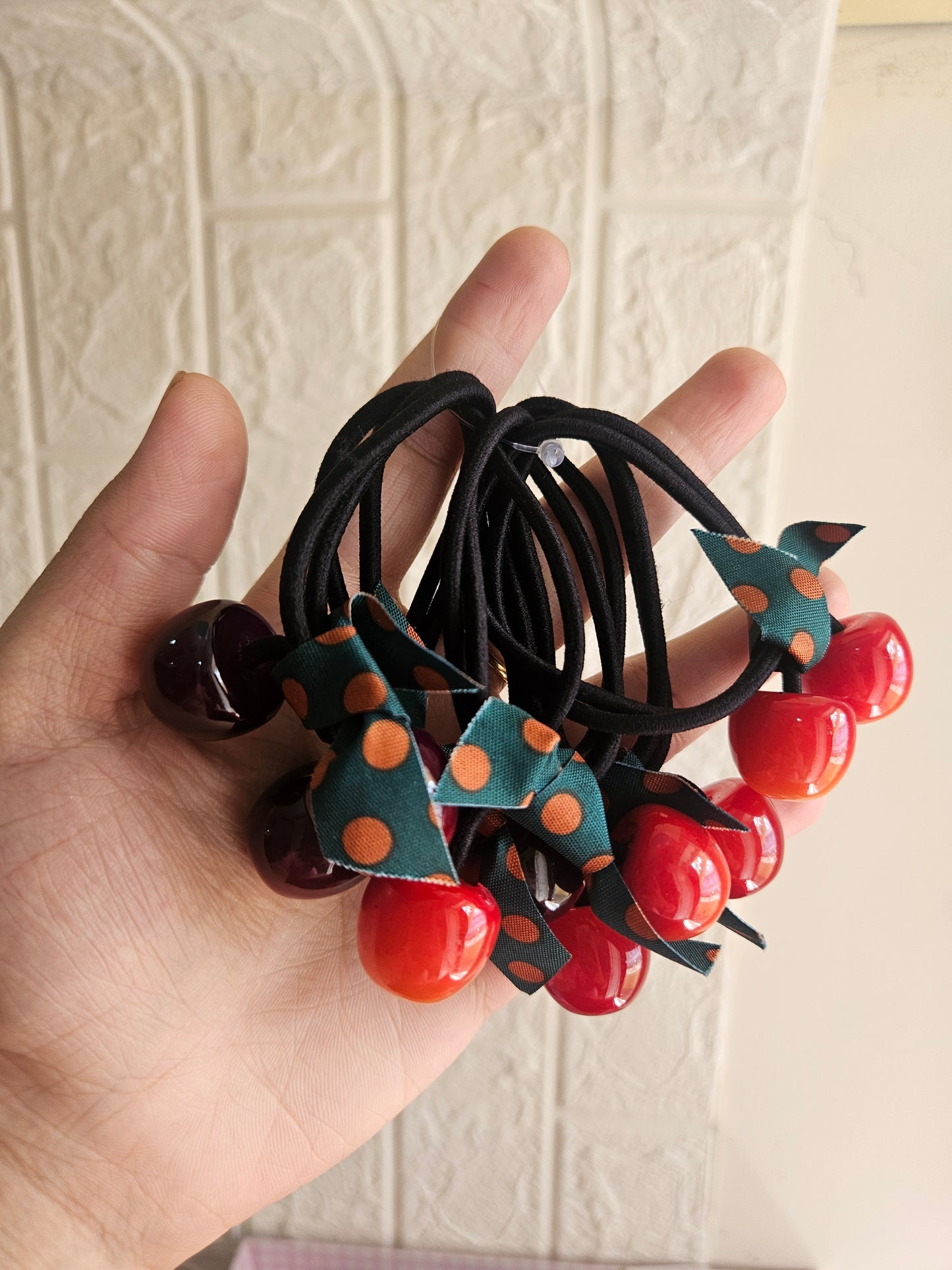 Cherry hairties