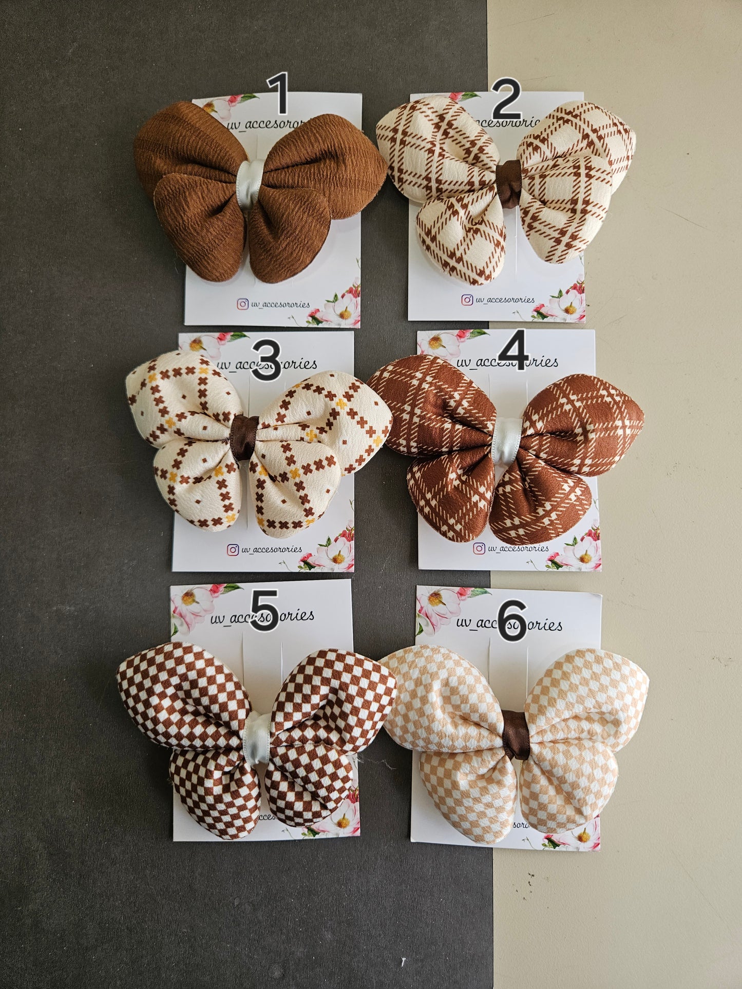 Butterfly bow clips