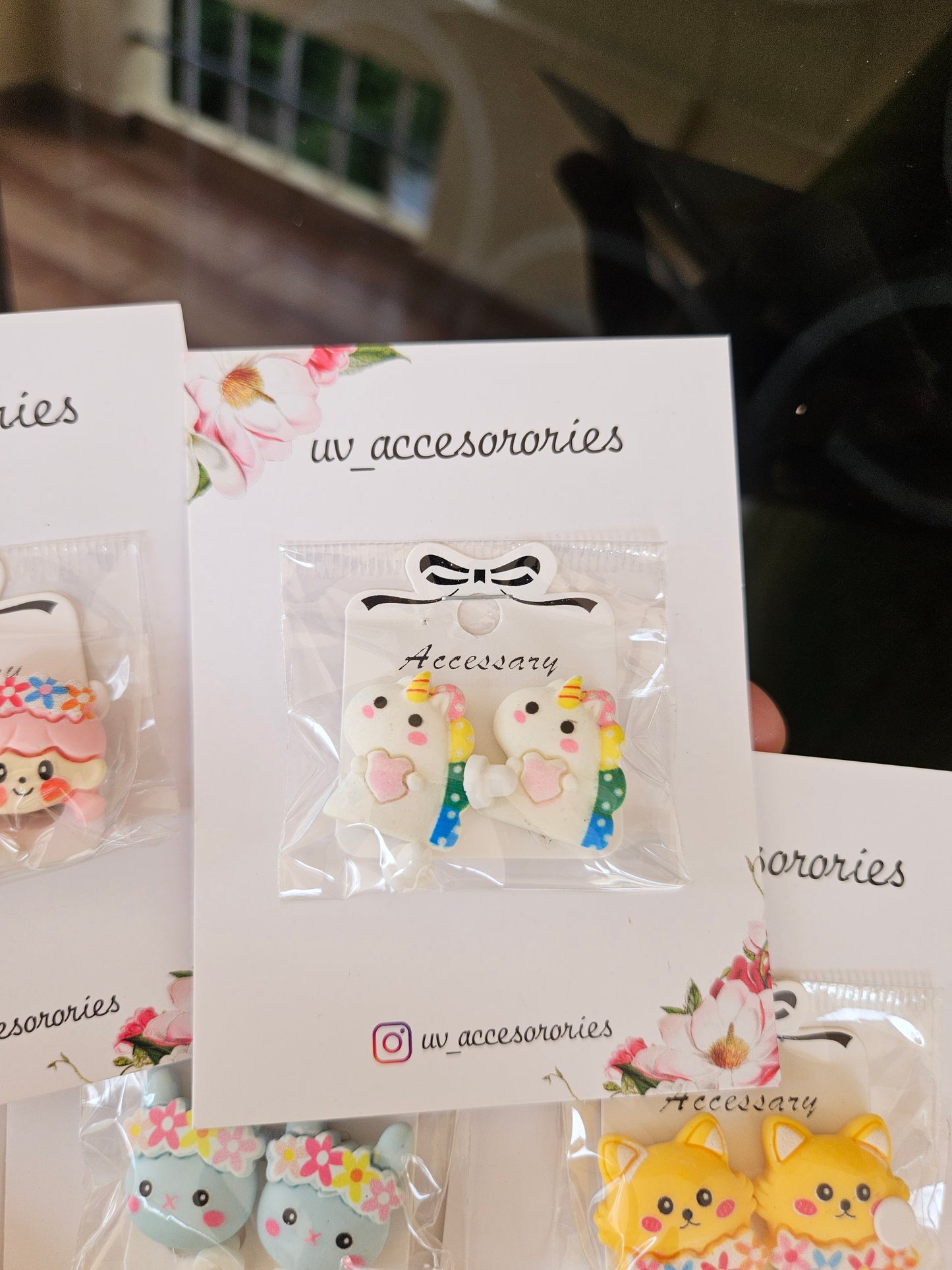 Cartoon clip on earring