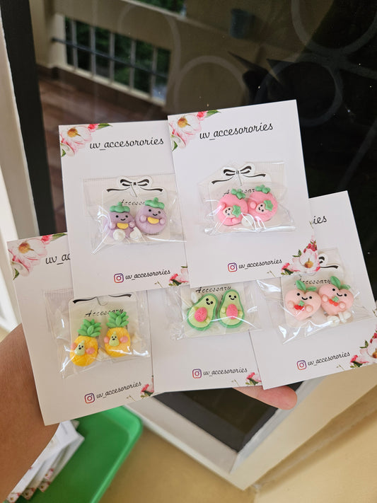 Fruit clip on earring