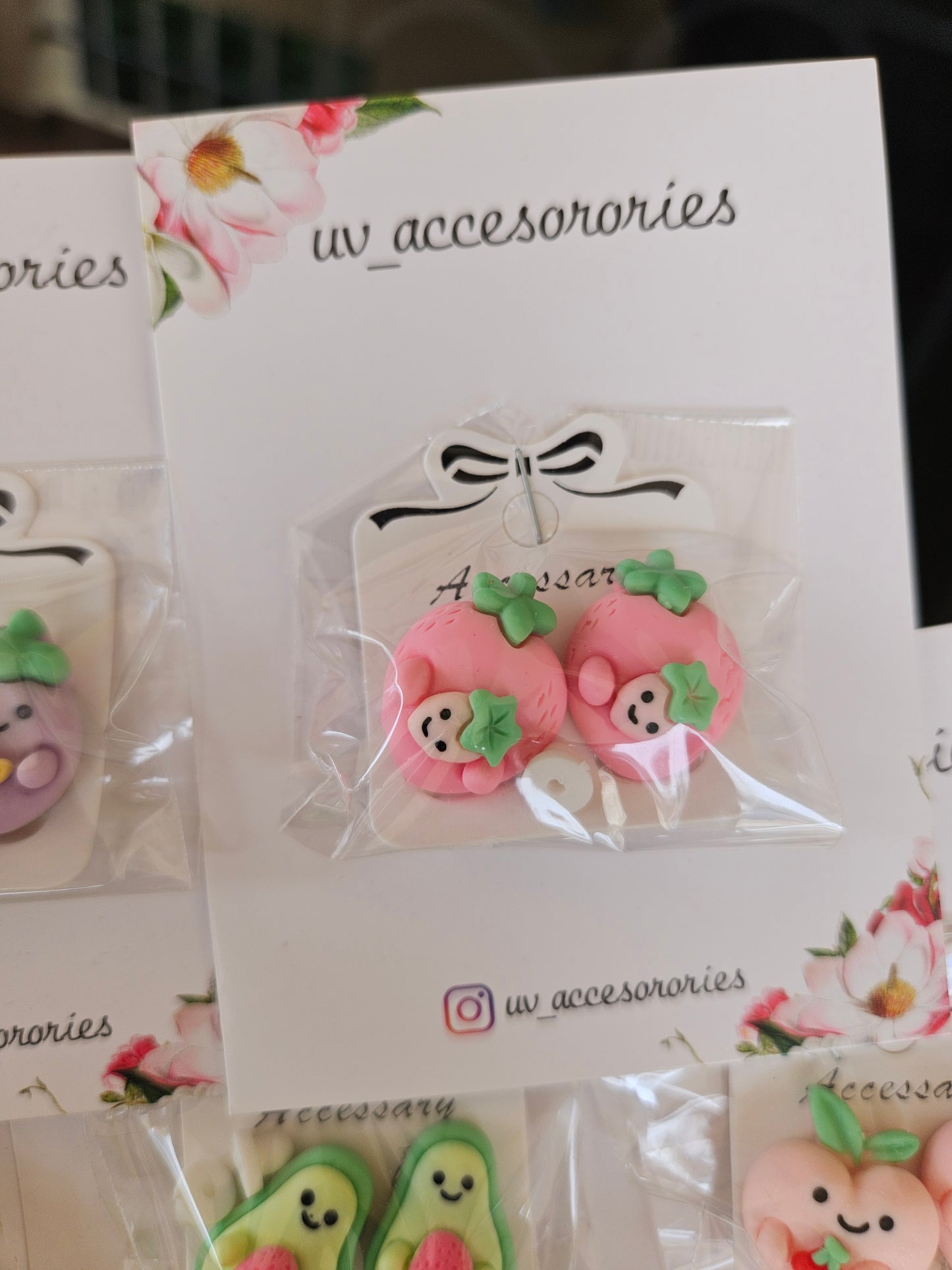 Fruit clip on earring