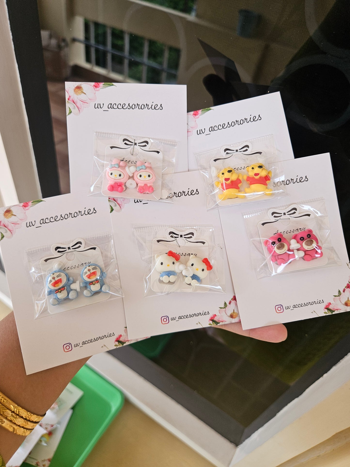 Cartoon clip on earring