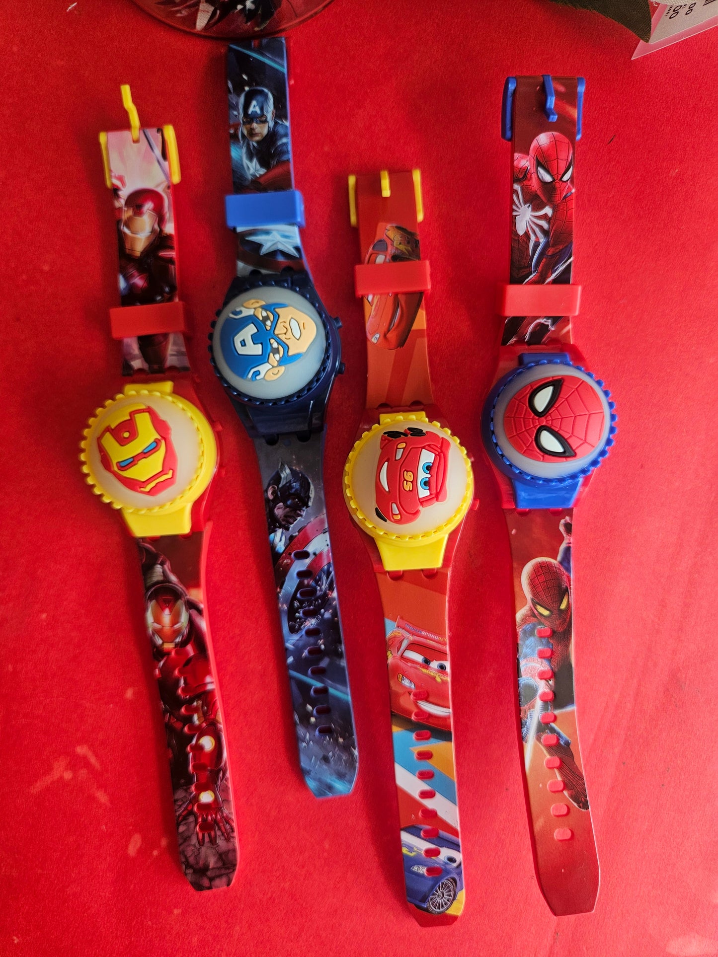 Cartoon and lighting spinner watch