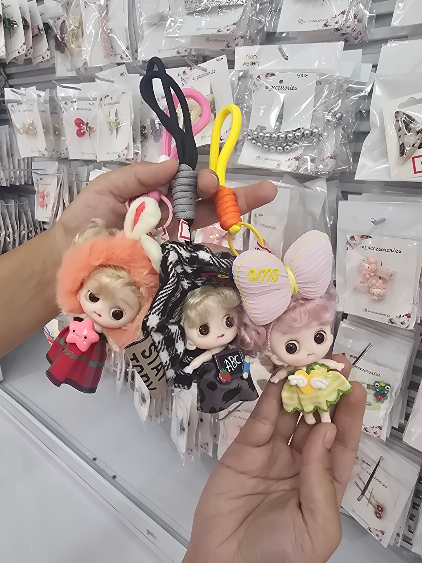 Mini barbie bag charm
