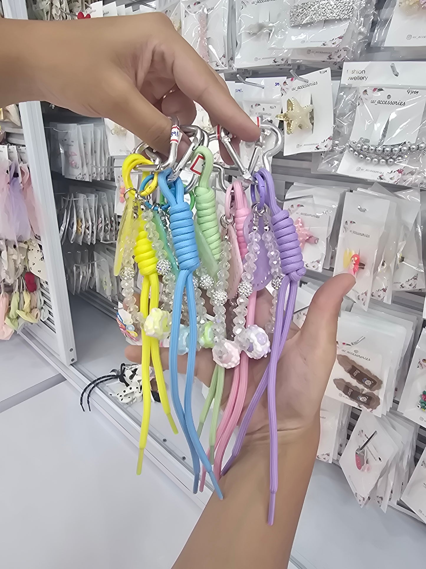 Heart beads bagcharm