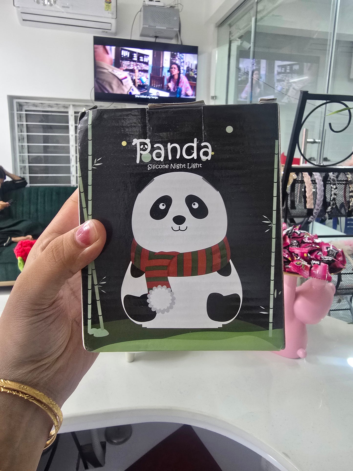 Panda colour changing lamp