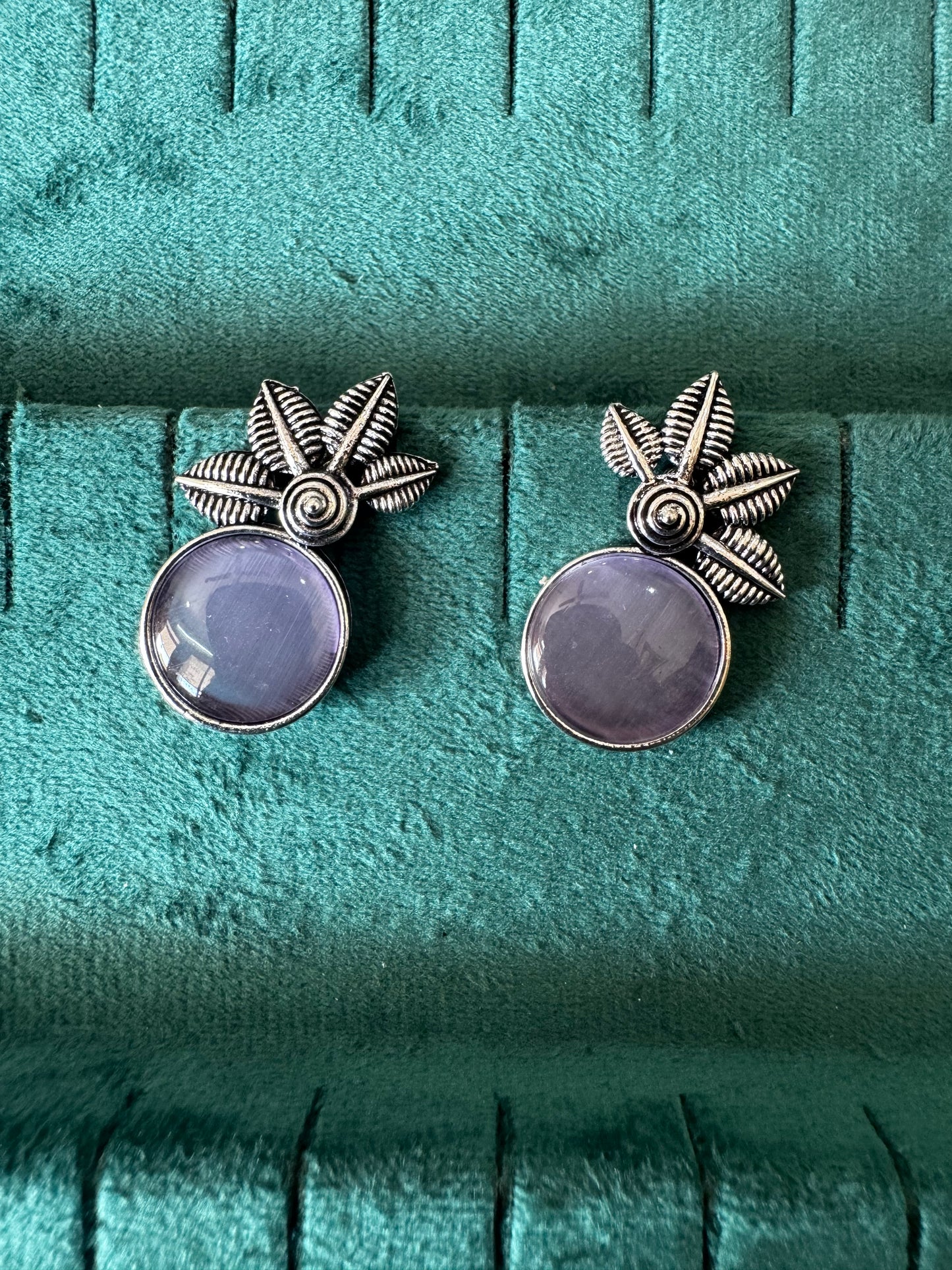 Purple stone studs