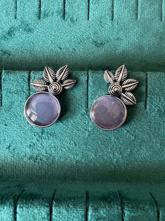 Purple stone studs