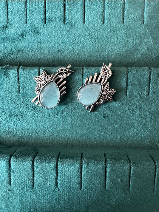 Blue stone studs