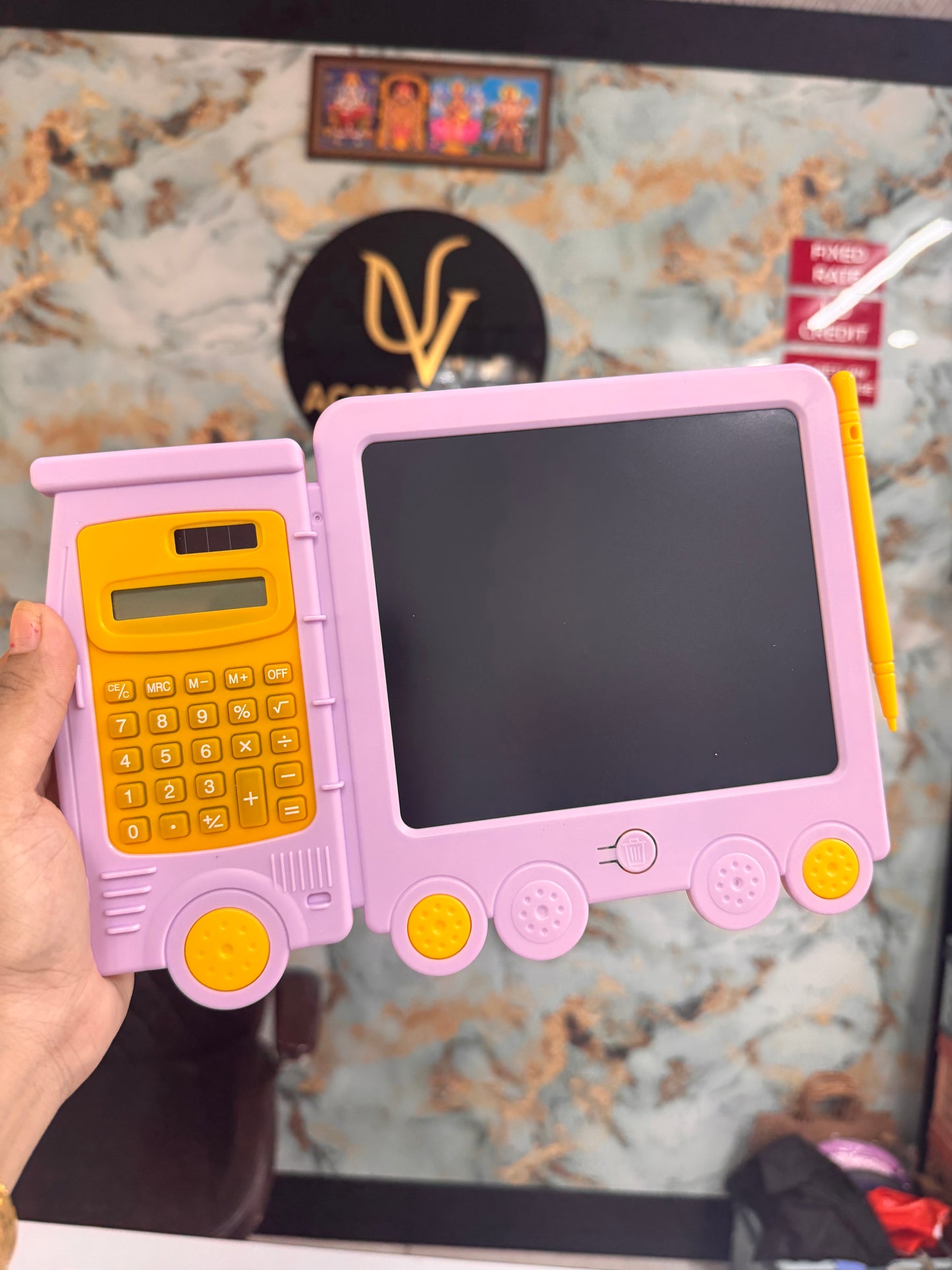 Lcd calculator panel