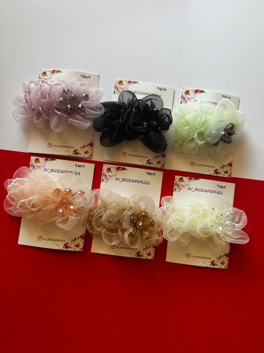 Double flower jumbo clips