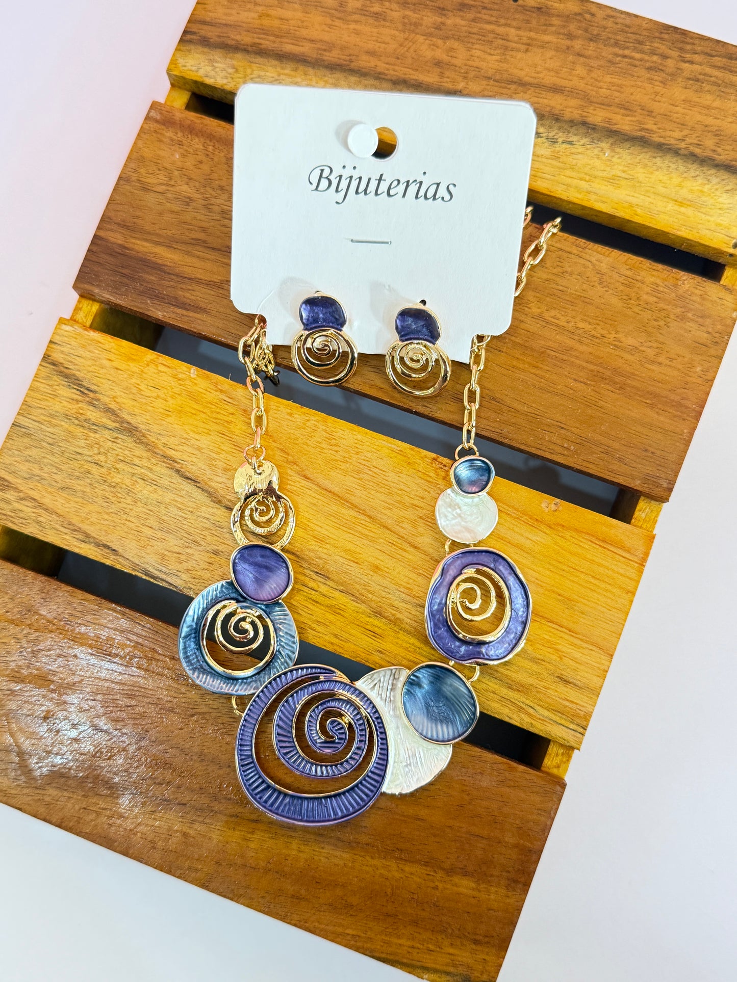 spiral jewellery set