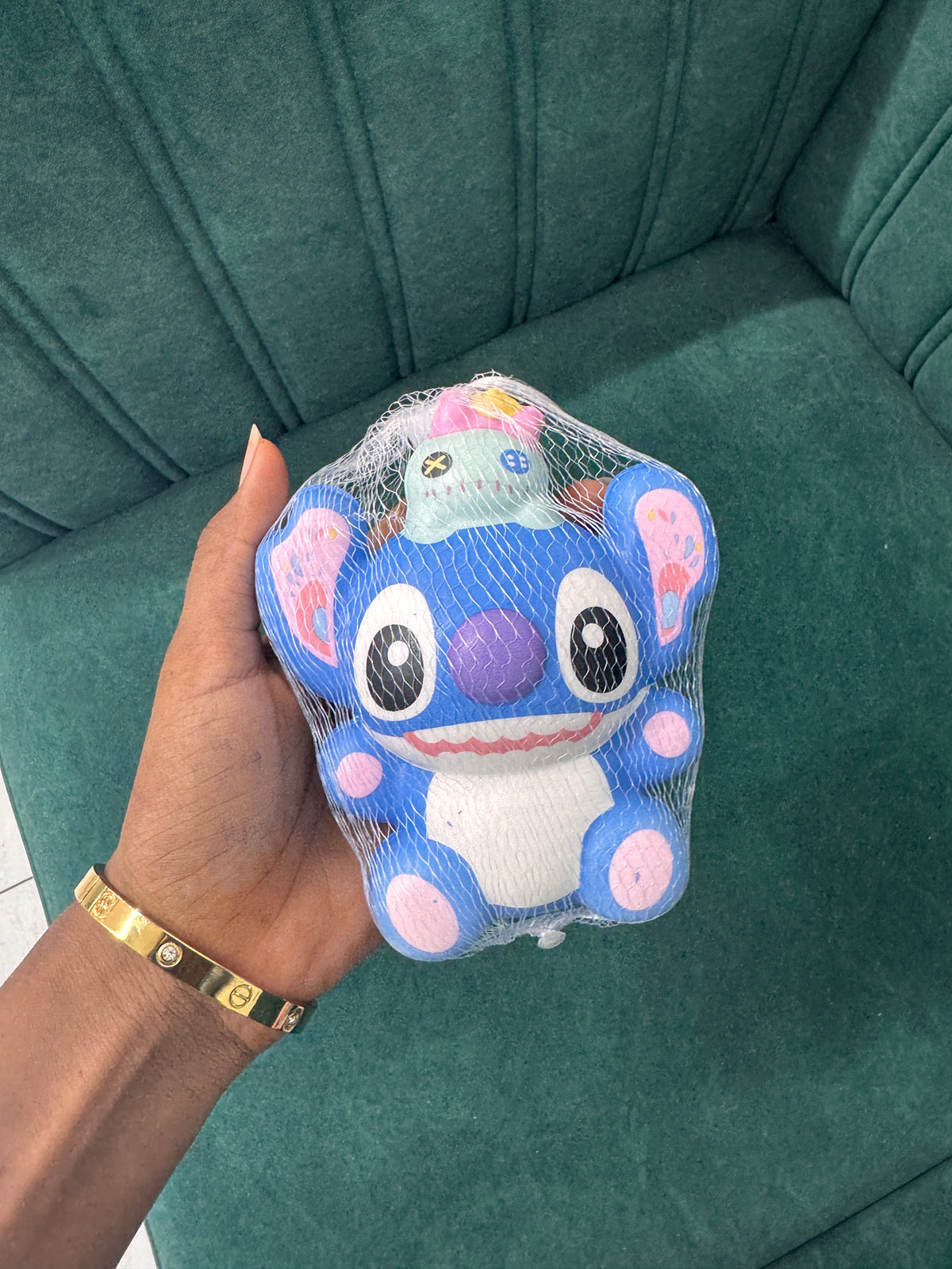 Character-themed squishy mesh toy