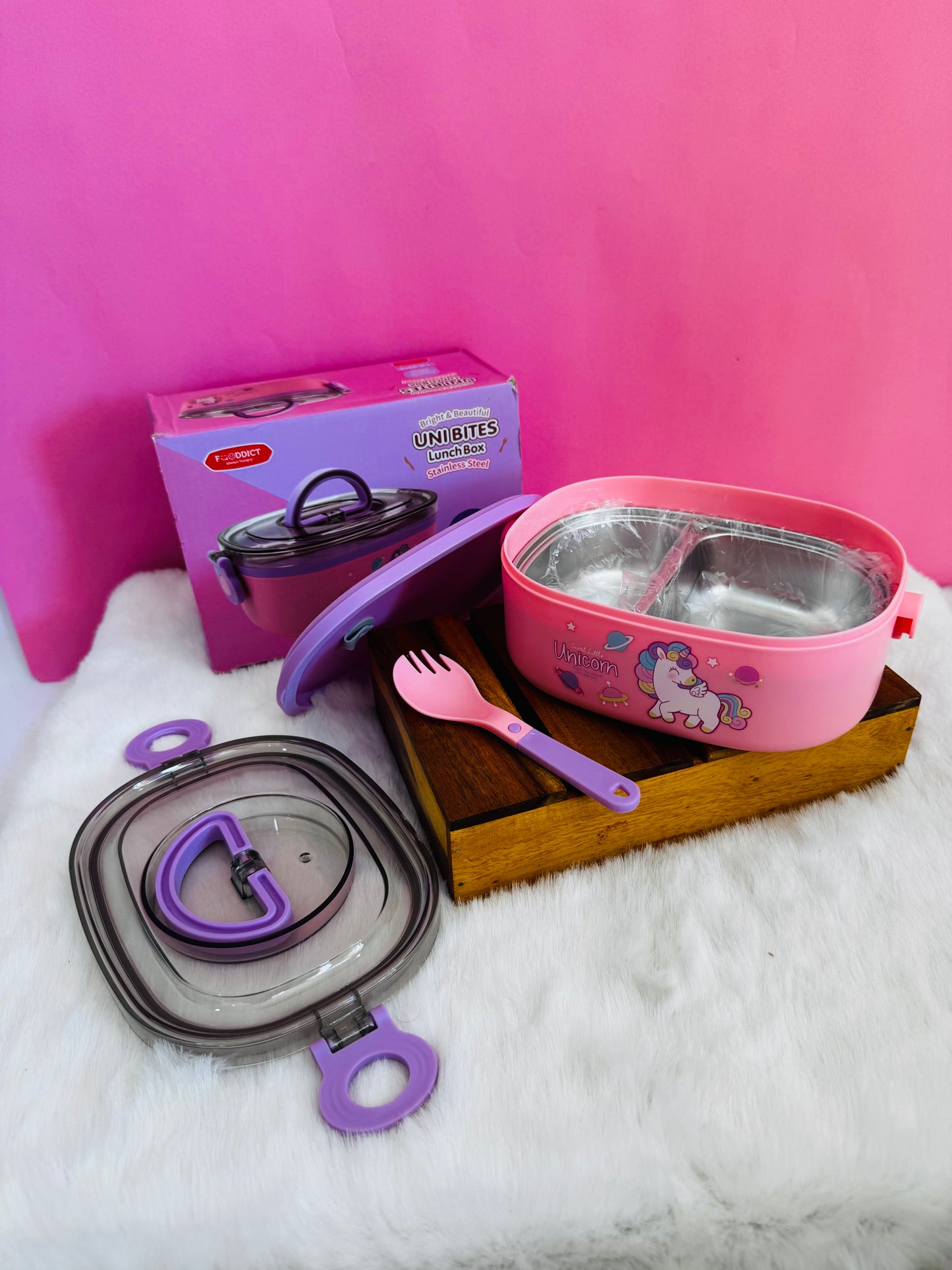 Dino stainless steel lunch box