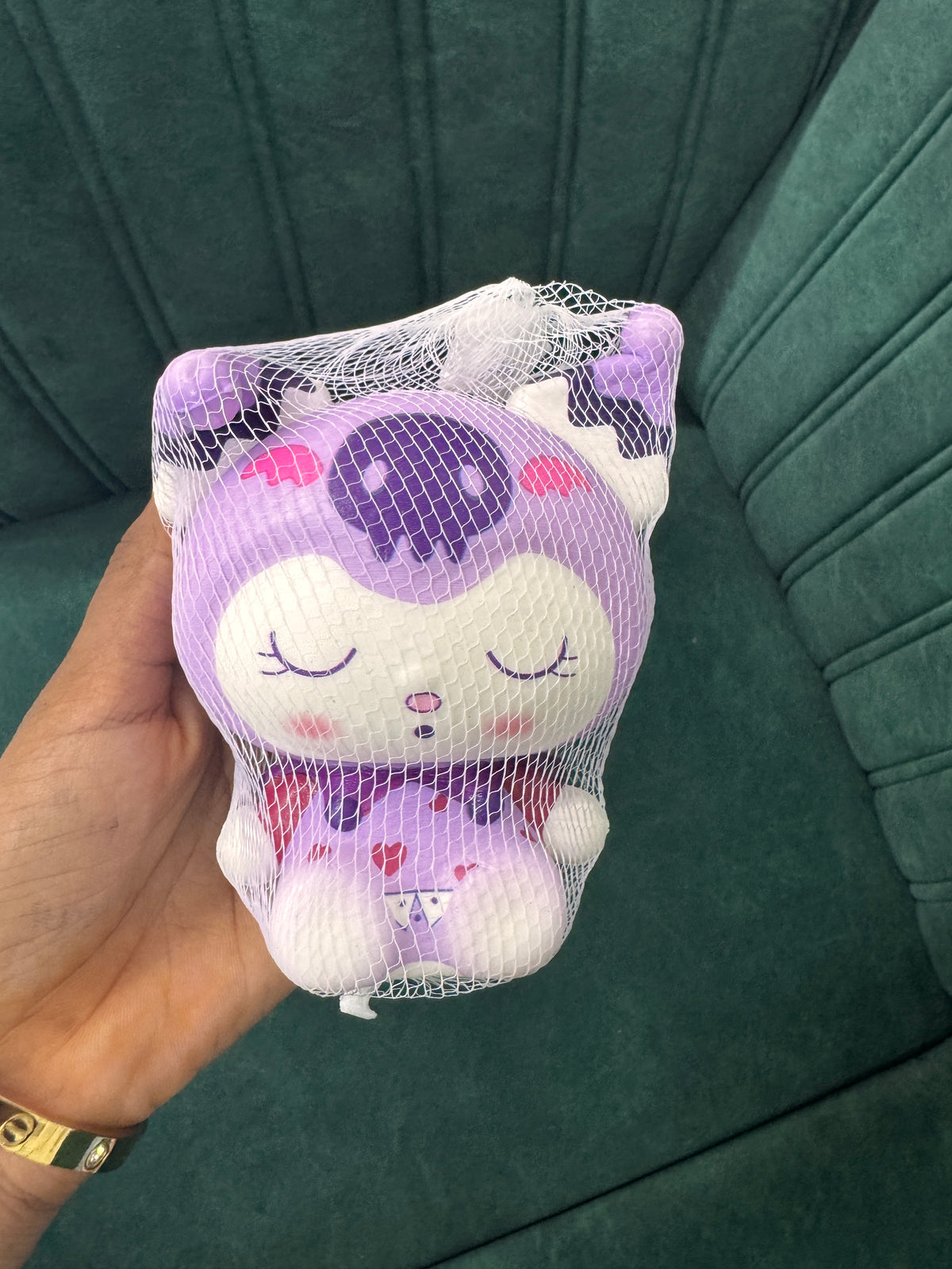 Character-themed squishy mesh toy