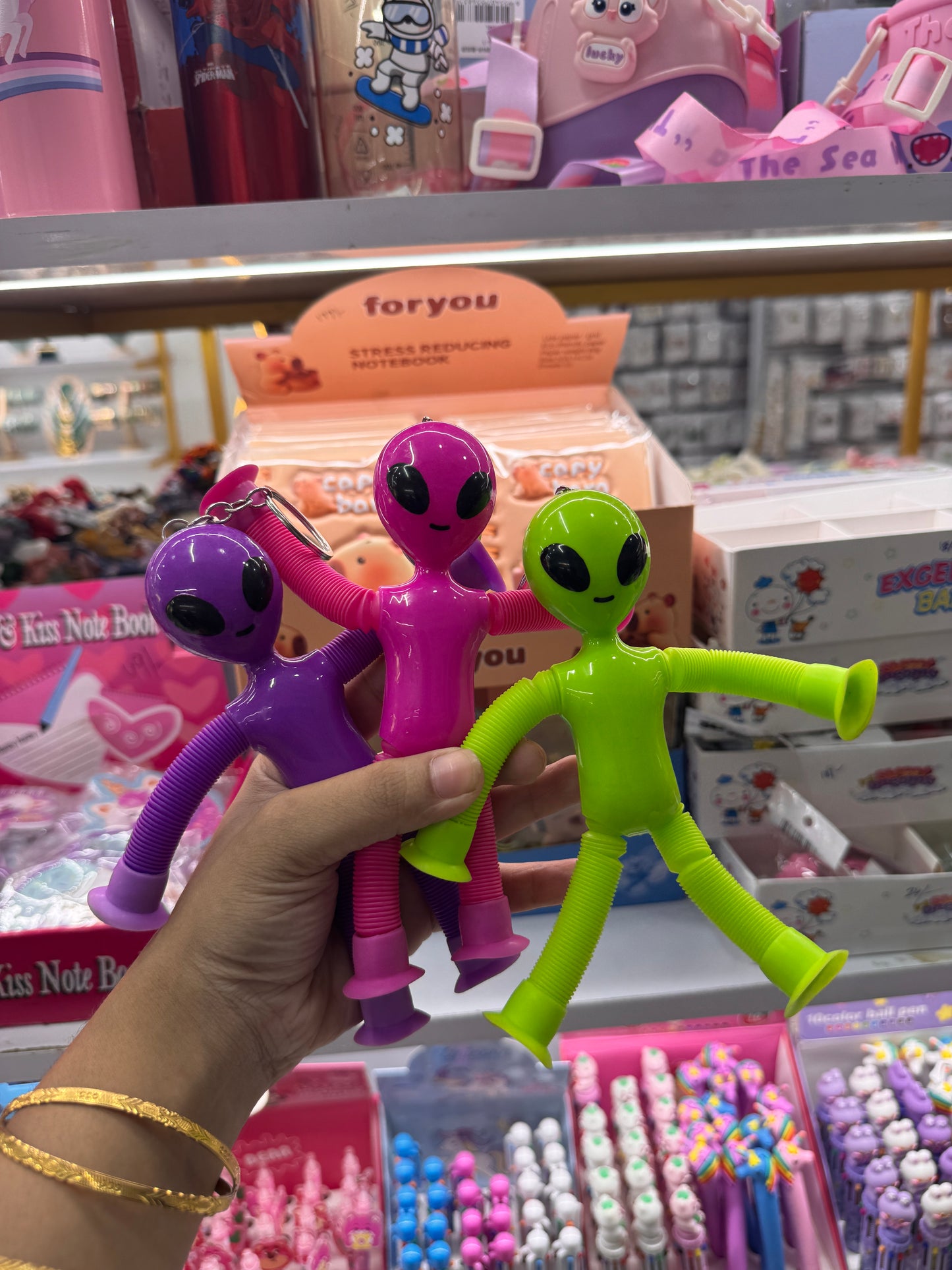 Expand and attachable toy keychain