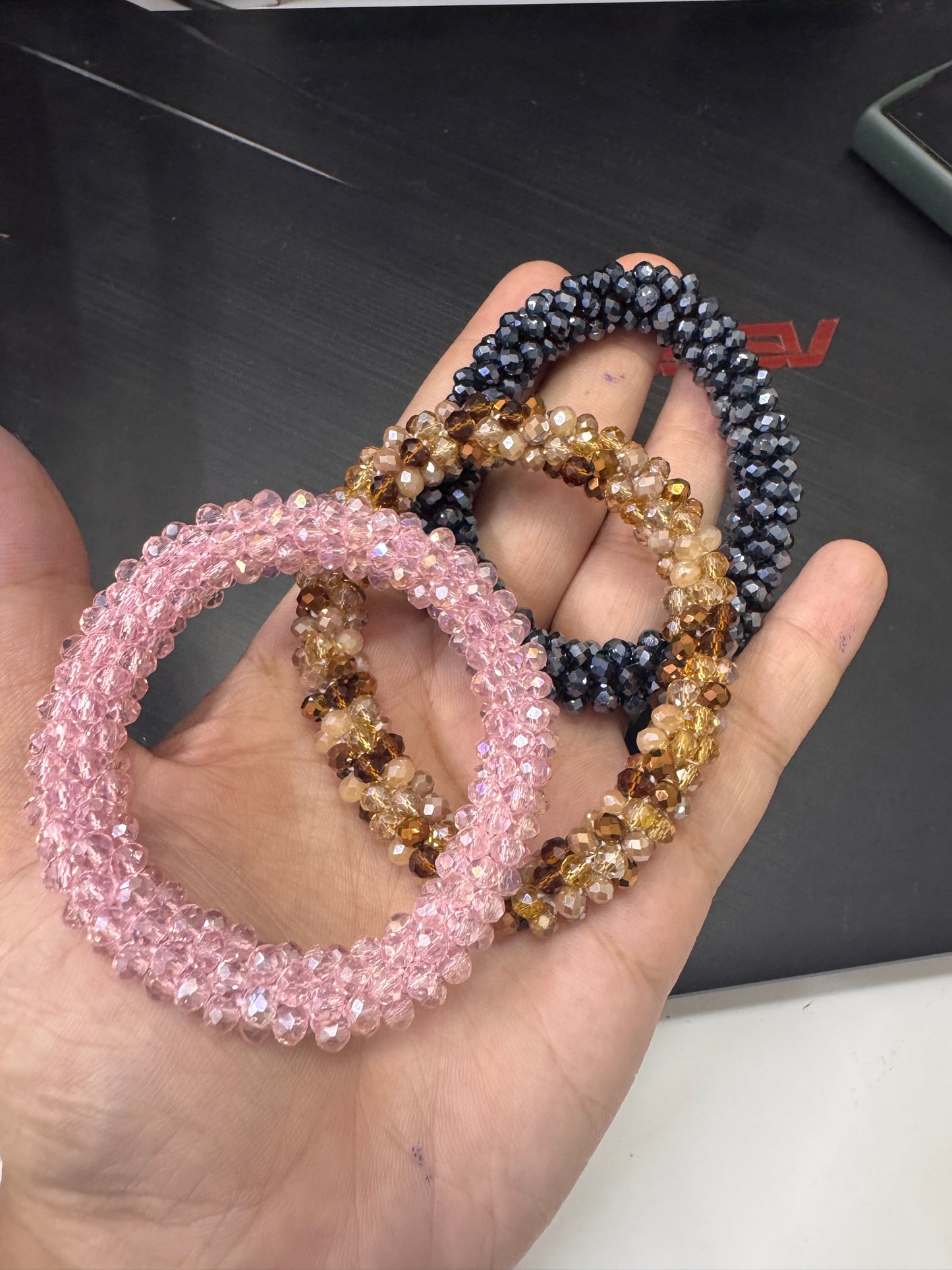 Crystal hand bands