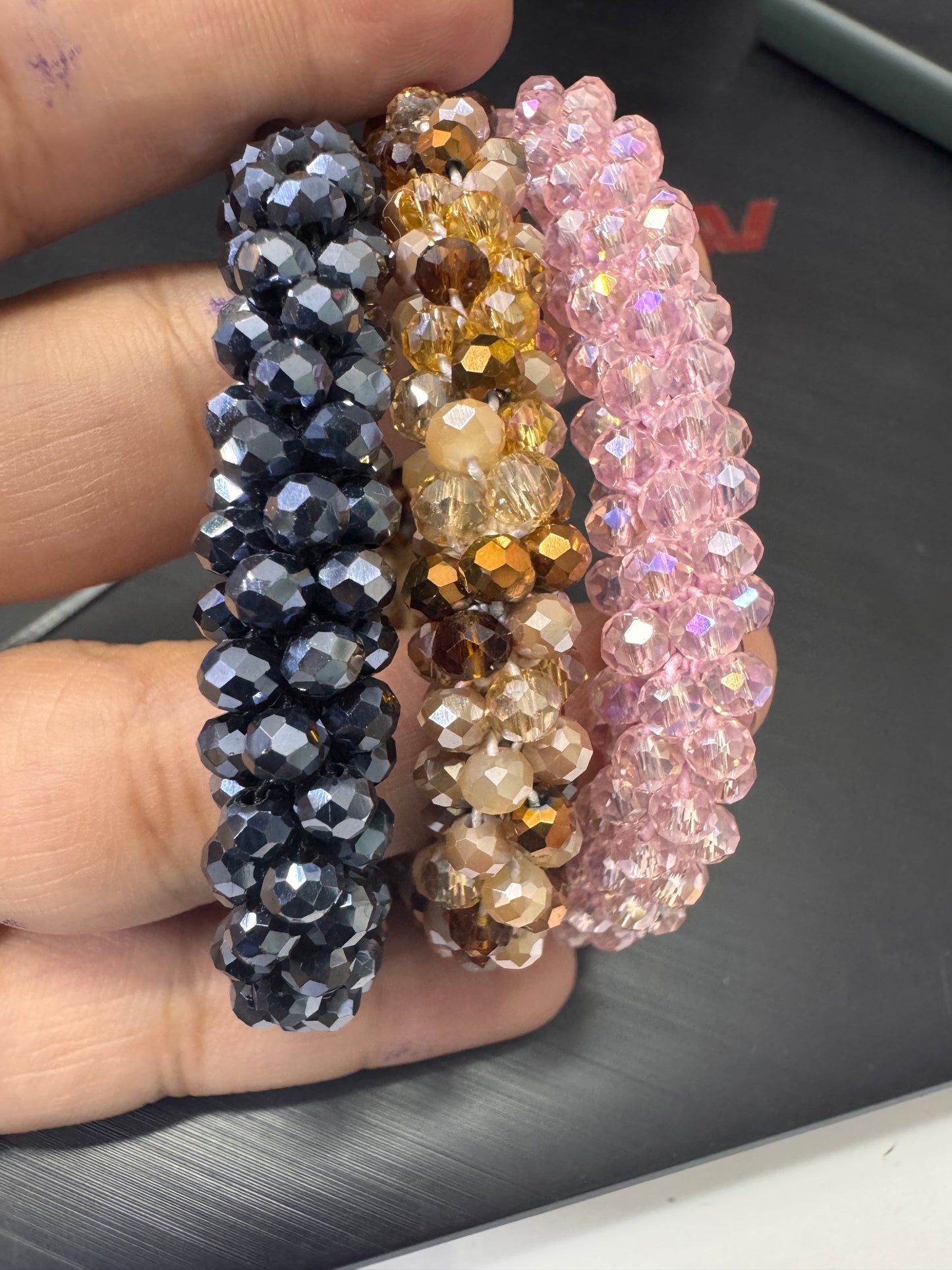Crystal hand bands
