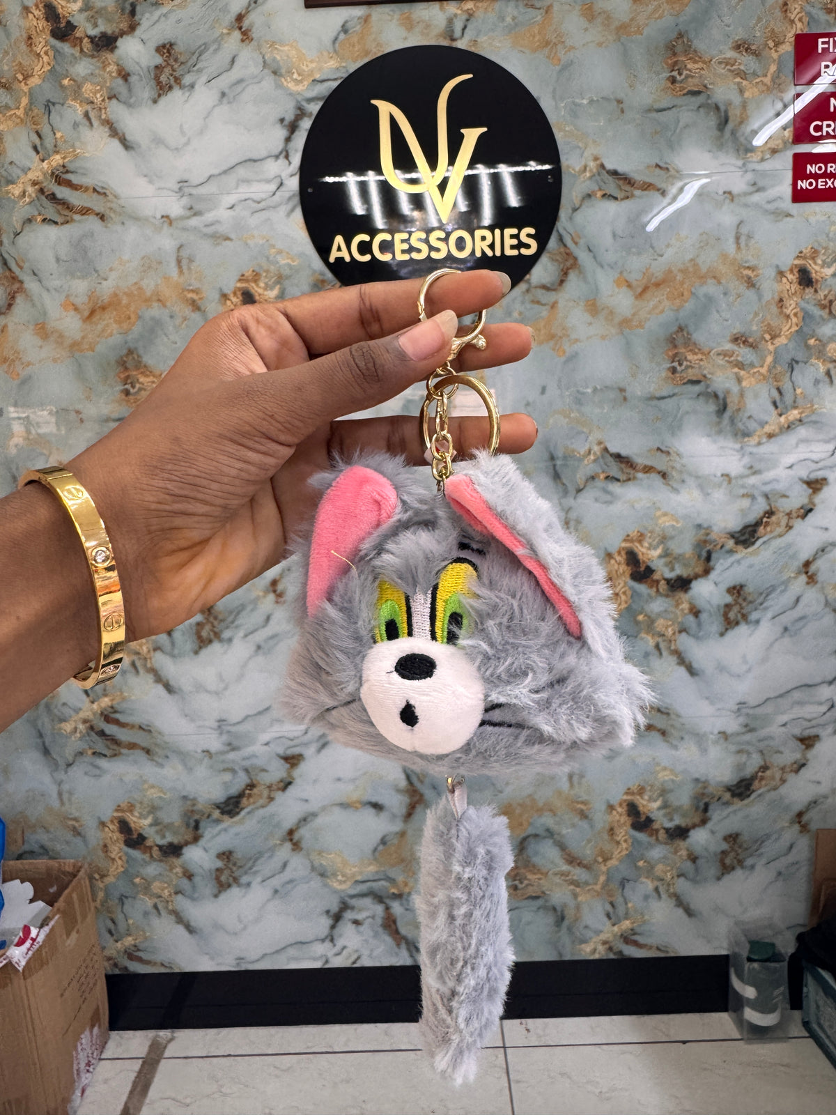 Cat holder keychain