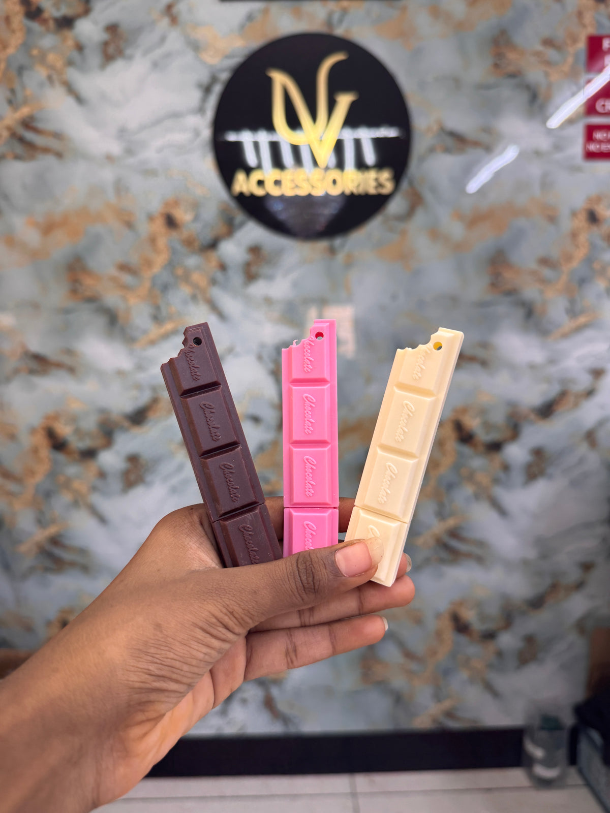 Chocolate bar-shaped ballpoint pen