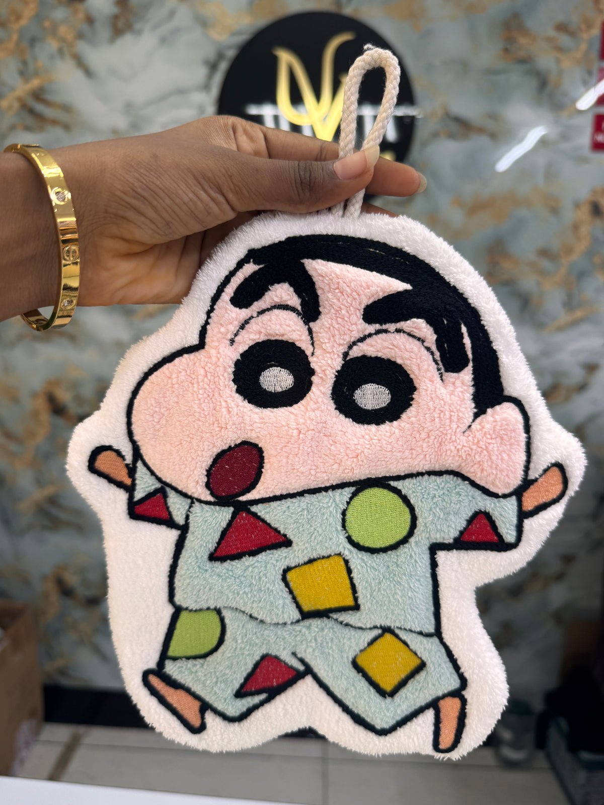 Crayon shin-chan Hanging hand towel