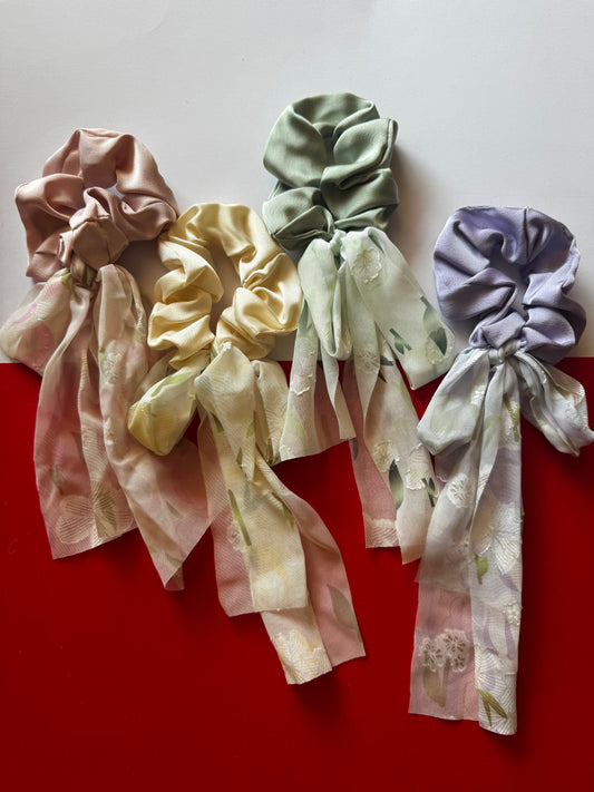 Satin scrunchies