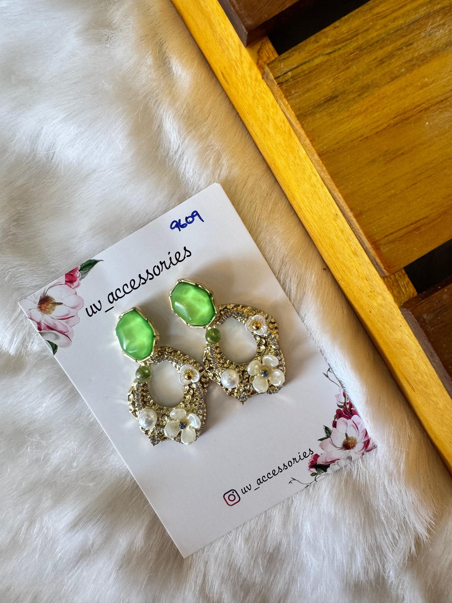 Gem stone earrings