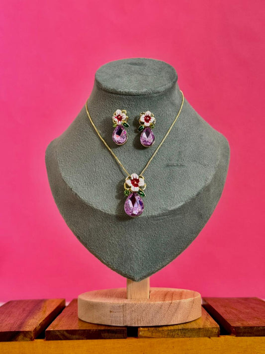 Purple flower set