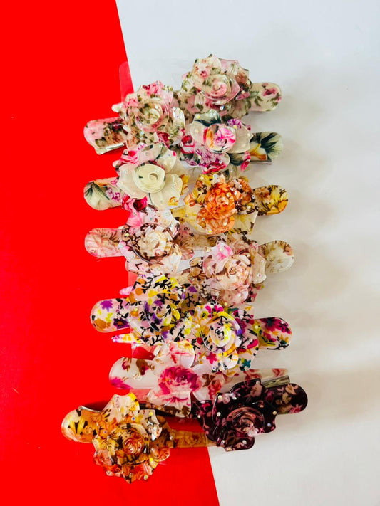 Floral clips