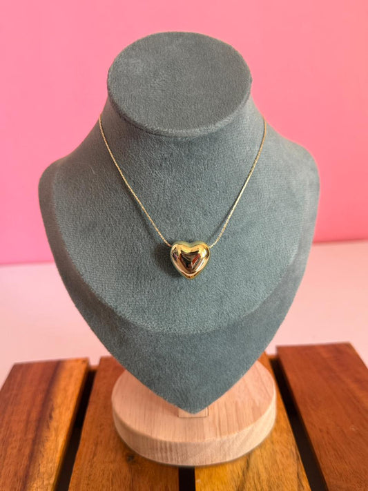 Gold heart chain