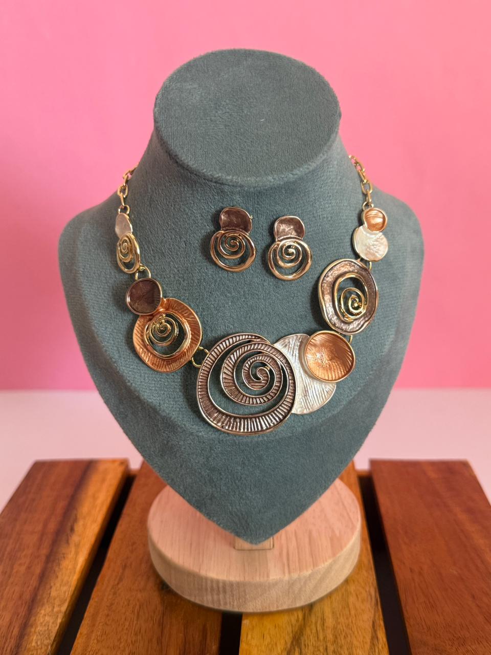 spiral jewellery set