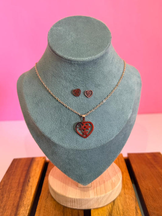 Heart chain set