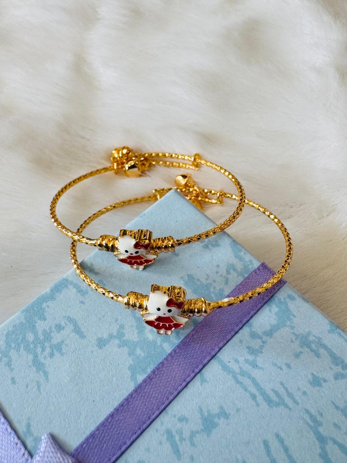 Red kitty kids kada set