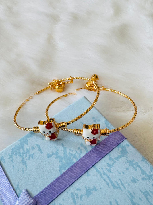 Red kitty kids kada set