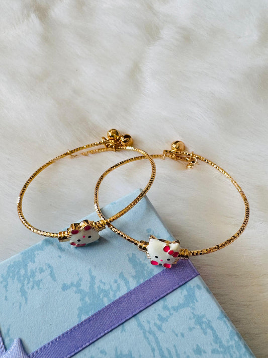 Pink kitty kids kada set