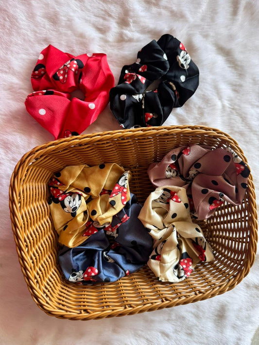 Micky satin scrunchies