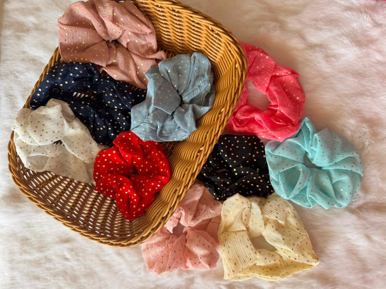 Georgette scrunchies