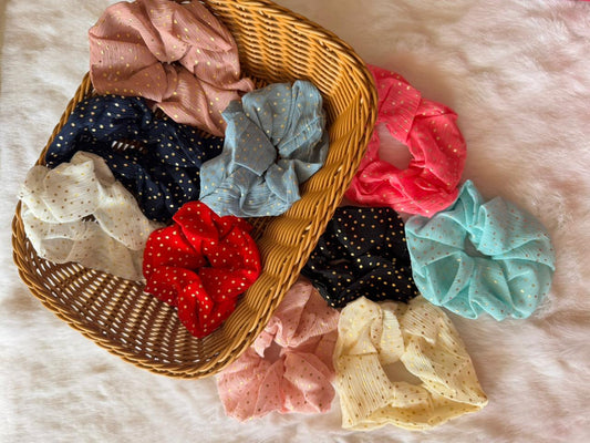 Georgette scrunchies