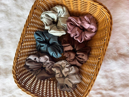 Satin scrunchies