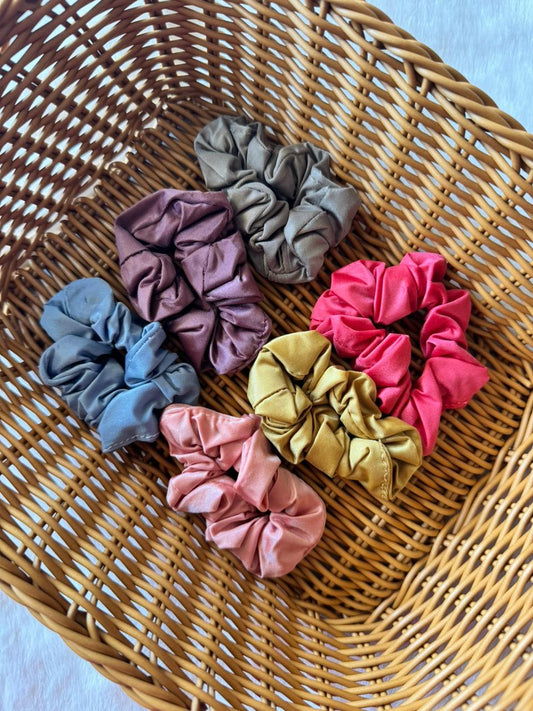 Satin scrunchies