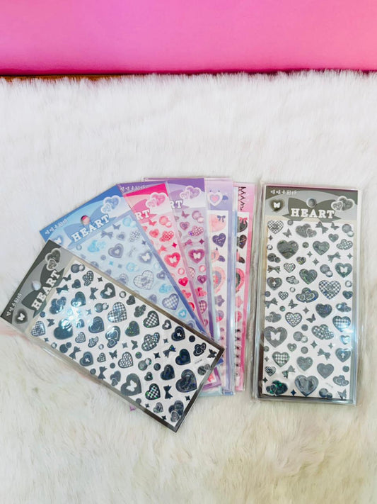 Heart stickers