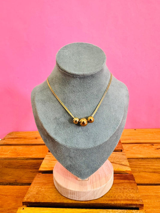 Gold ball chain