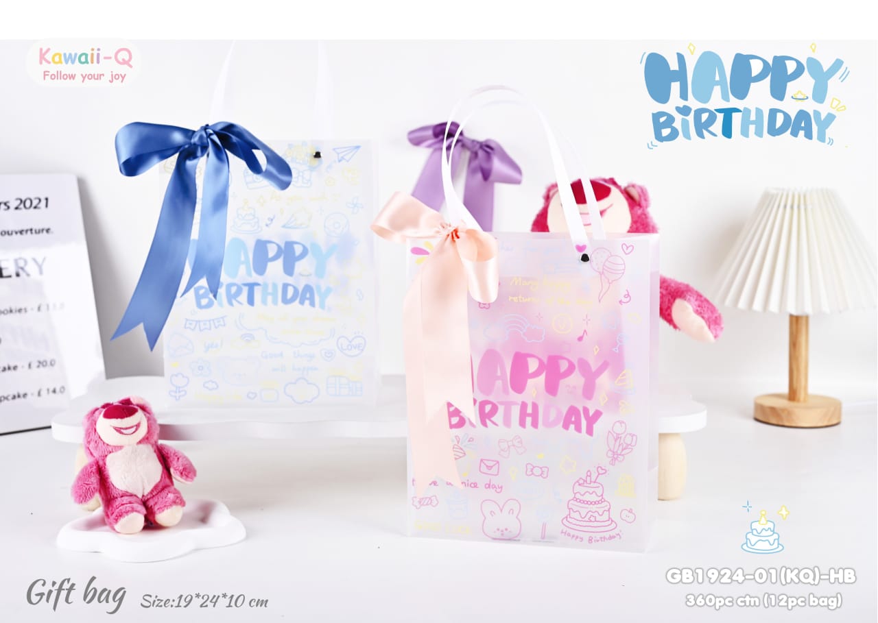 Happy birthday gift bags
