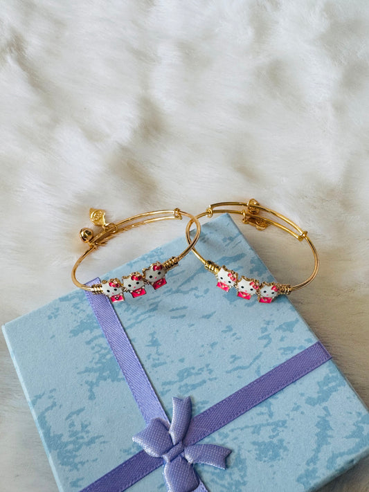 Pink kitty kids kada