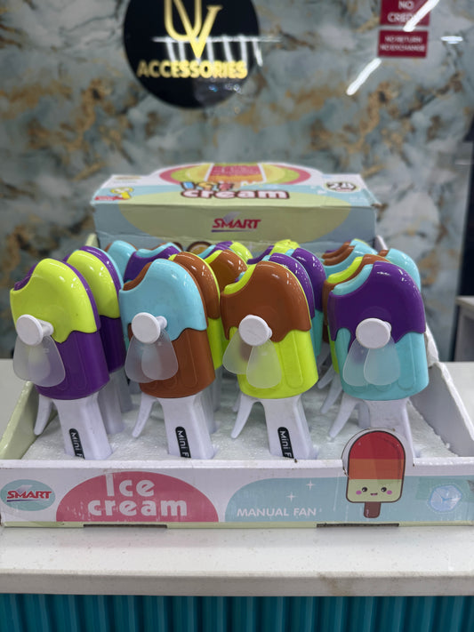 Popsicle hand fans