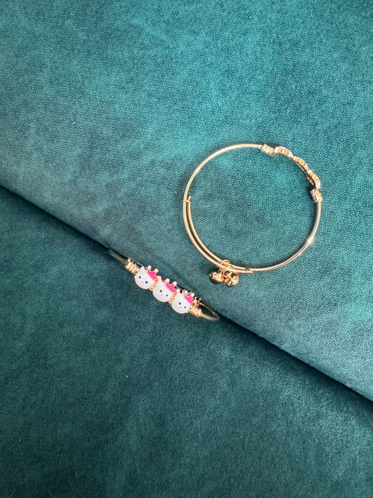 Crown kitty kids kada set