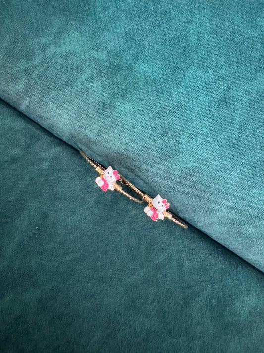 Pink kitty kids kada set