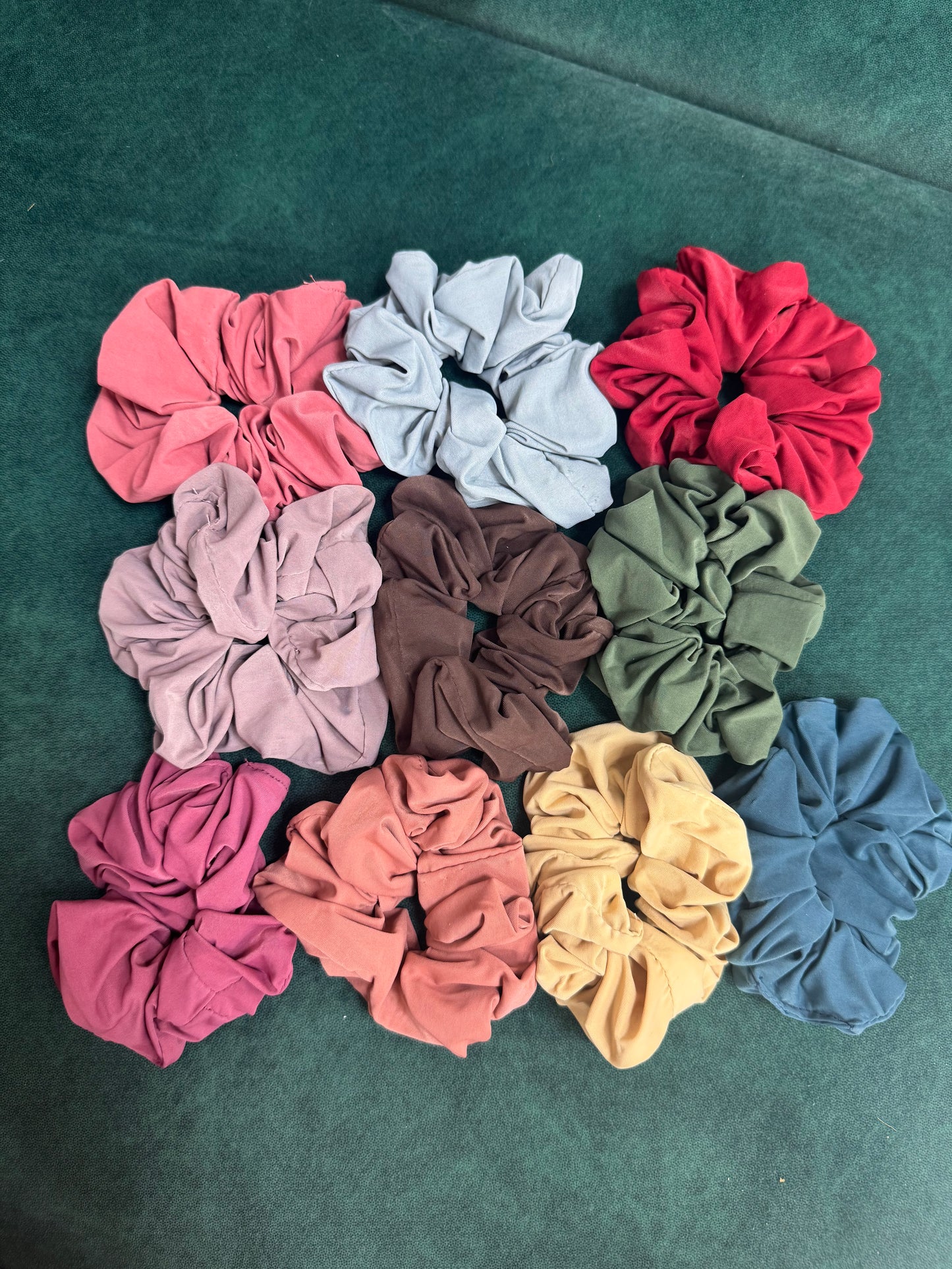 Silk scrunchies