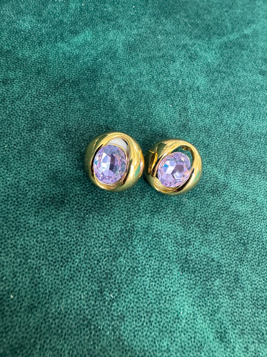 Purple stone studs