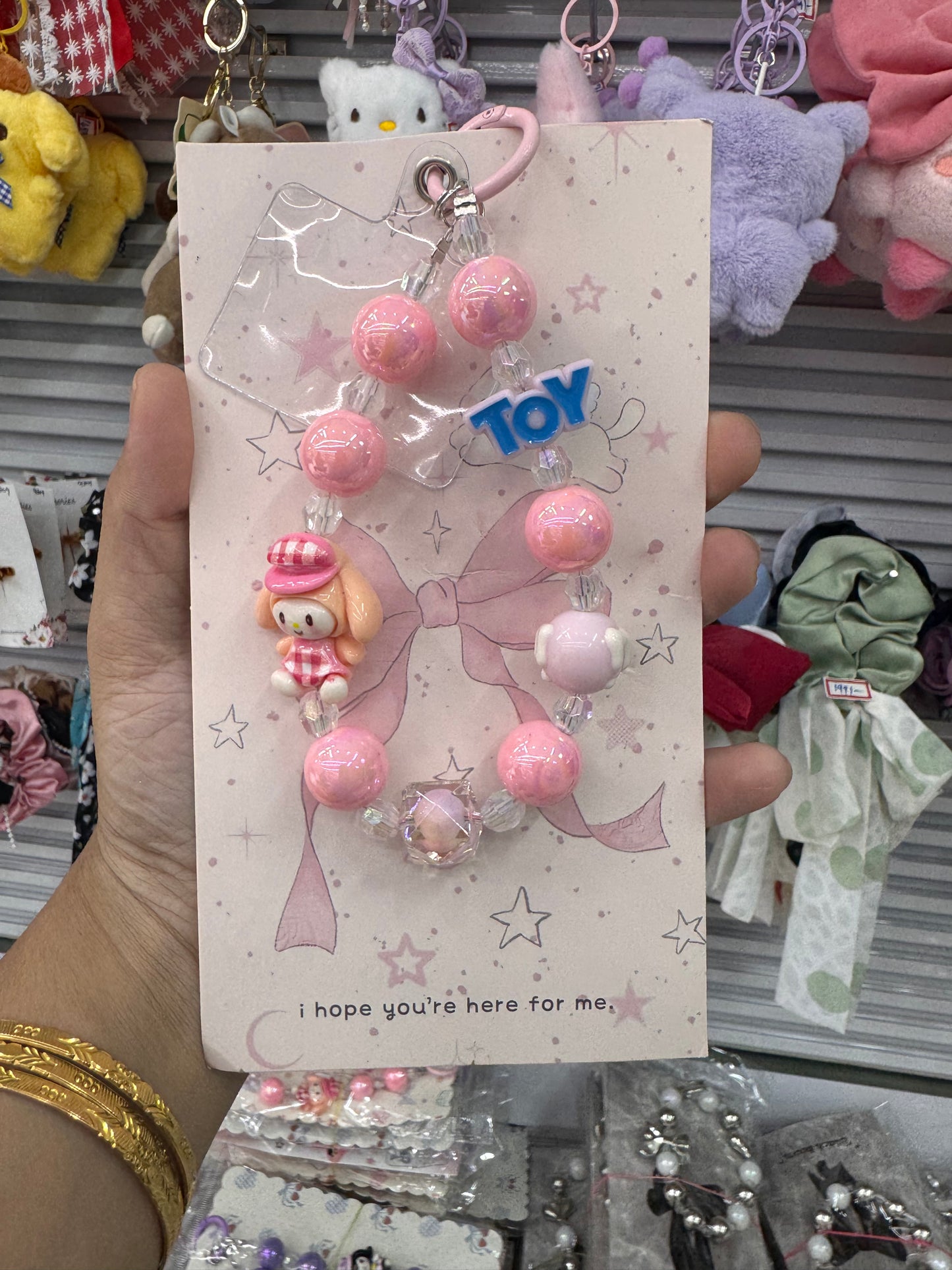 Sanrio beads phone charm